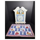 16'H Pillsbury Collectible Clock & PlaceMats