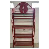 Coca Cola Metal 5 Tier Shelving Unit 30'x11'x65'H