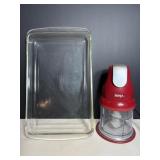 Pyrex 9'x13'x1.75'H & Ninja Chopper