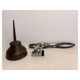 Ford Oil Can, Atlas Battery Post Cleaner & Pipe