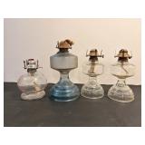 Vintage Oil Lamps 11', 10' & 7'H no shades