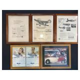 Framed Airplane Pictures 12'x15'