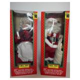 18'H Battery Santa & Mrs Clause
