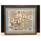 Framed 19'x17' Cross Stitch
