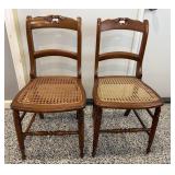 Caned Chairs 31.5'H Seat 16'H