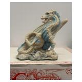 Vtg Enchantica 'Snowstar' dragon figurine