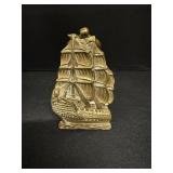 Vtg  Brass HHS victory door knocker 2.5'W x...