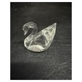 Vtg Swarovski crystal swan figurine 1.25'H