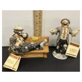 Emmett Kelly Jr. Hobo Clowns 5'W x 5'H, 6'H
