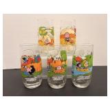 Vtg McDonald's (5) glasses