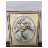 Vtg' Mother's Love' Marilyn Zapp 18'W x 22'H