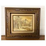 Vtg Oil Painting by Antonio 17'W x 15'H