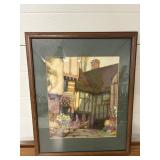Vtg Ernest Uden print 18'W x 21'H