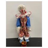 The Heritage Mint porcelain 16'H clown...