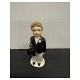 Vtg Lefton groom spaghetti hair 1950's top hat