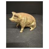Cast Iron piggy bank 5'W x 3'D x 3'H
