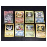 Vtg Poke'mon cards & Ty Magic Dragon card
