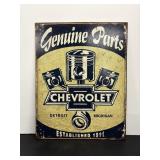 Vtg Genuine part Chevy sign 11.5'W x 16'H