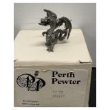 Vtg Perth Pewter AC-02 Dragon 1.5'H