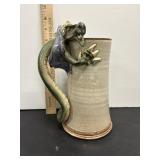 Dragon pottery stein 9'H