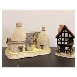 Vtg David Winter 'Spinners Cottage' & 'The bottle.