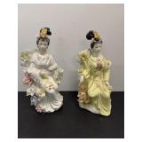 Vtg Chinese lady figurines 11'H - (1) has been...