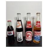 Vtg Coca Cola full bottles various advertising