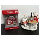 Vtg Coca Cola Mini clock & heritage collection...