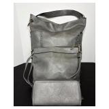 Purse, handbag & wallett - light gray