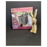 Bling Auto foldable trash can & standing bunny