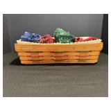 Vtg Longaberger 1998 Lg bread basket with 5 ...