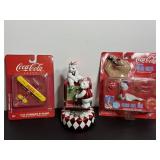 Vtg Coca Cola music box & 1932 Bi-plane &..