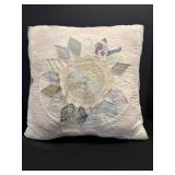 Quilted pillow Lg 19"W x 19"H