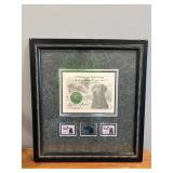 Framed 1999 Illinois Migratory water fowl stamps..