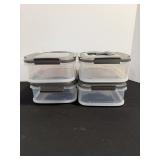 (4) Lock & Lock storage containers 1.6L/54oz /...