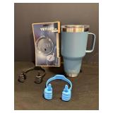 Yeti- new & Yeti rambler straw & lid, cell phone..