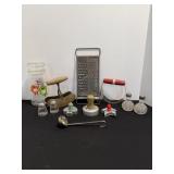 Vtg Utensils & Vtg 1983 M& M canister