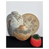 Southwest style wall art & small 4" high fake ..