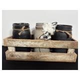 Mason jar vase country decor