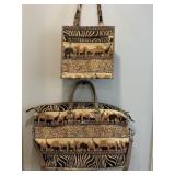 Jade Safari duffel bag & shopper shoulder bag-New