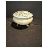 Vtg Czechoslovakia dresser box 4"Dia x 4"H