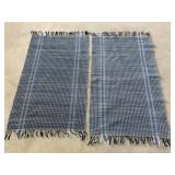 Woven rugs 27" x 43" (2)