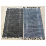 Woven rugs 27" x 43" (2)