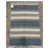 Woven rug - recycled plastic 27" x 39"