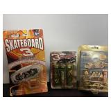 Dale Earhardt skate board, lighters & car