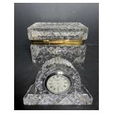 Small Waterford crystal desk/dresser clock...