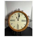 Battery operated clock with stand 15"dia