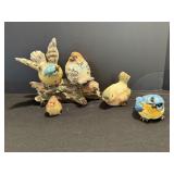 Bird statues