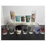 Vtg (12) Misc shot glasses