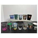 Vtg (12) Misc shot glasses